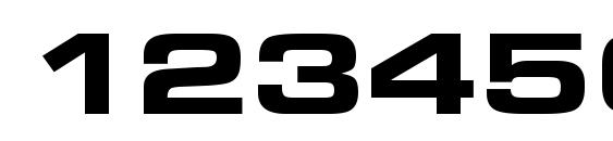 PFEuroset Bold Unicode Font, Number Fonts