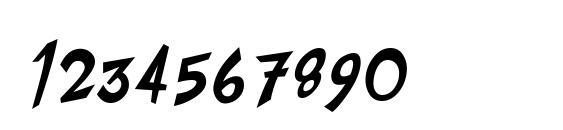 PFFlyingSaucer Bold Bold Italic Font, Number Fonts