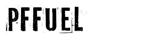 шрифт PFFuel, бесплатный шрифт PFFuel, предварительный просмотр шрифта PFFuel