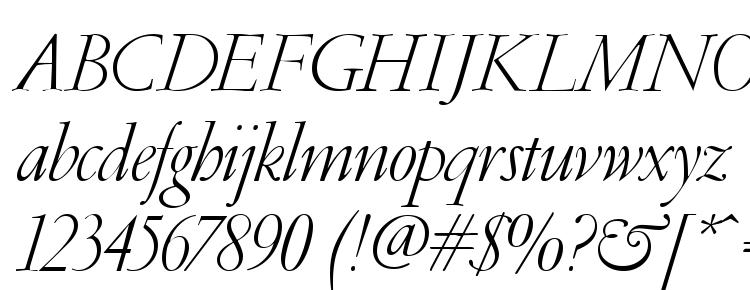glyphs PFGaramond Classic Italic font, сharacters PFGaramond Classic Italic font, symbols PFGaramond Classic Italic font, character map PFGaramond Classic Italic font, preview PFGaramond Classic Italic font, abc PFGaramond Classic Italic font, PFGaramond Classic Italic font