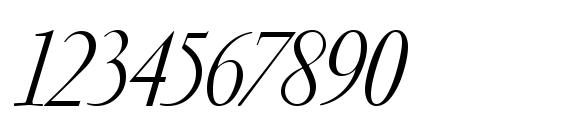 PFGaramond Classic Italic Font, Number Fonts