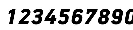 PFHandbookPro BlackItalic Font, Number Fonts