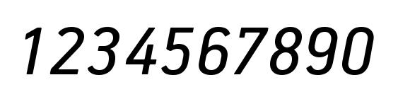 PFHandbookPro Italic Font, Number Fonts