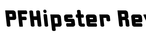 шрифт PFHipster Reverse, бесплатный шрифт PFHipster Reverse, предварительный просмотр шрифта PFHipster Reverse