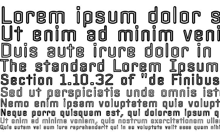 specimens PFInterface Inline font, sample PFInterface Inline font, an example of writing PFInterface Inline font, review PFInterface Inline font, preview PFInterface Inline font, PFInterface Inline font