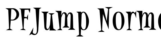 PFJump Normal font, free PFJump Normal font, preview PFJump Normal font