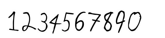 PFKidsPro GradeOne Font, Number Fonts