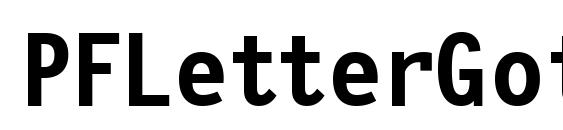 PFLetterGothicThree Bold Font