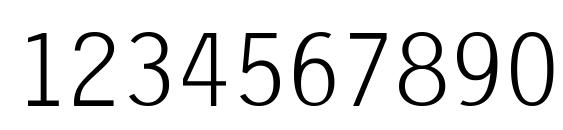 PFLetterGothicThree Light Font, Number Fonts