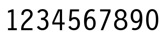 PFLetterGothicThree Medium Font, Number Fonts