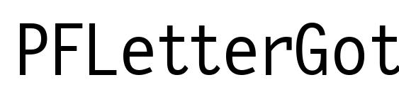 PFLetterGothicThree Medium Font