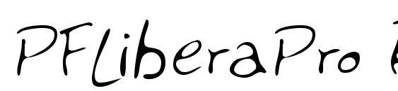 PFLiberaPro Regular font, free PFLiberaPro Regular font, preview PFLiberaPro Regular font