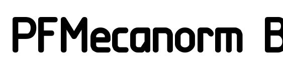 PFMecanorm Bold font, free PFMecanorm Bold font, preview PFMecanorm Bold font