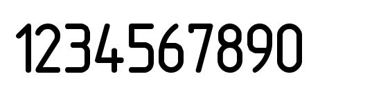 PFMecanorm Regular Font, Number Fonts