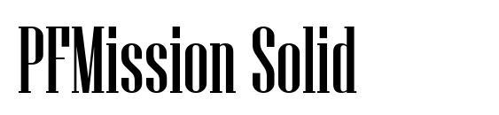 PFMission Solid font, free PFMission Solid font, preview PFMission Solid font