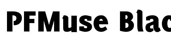 PFMuse Black font, free PFMuse Black font, preview PFMuse Black font