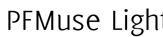 PFMuse Light font, free PFMuse Light font, preview PFMuse Light font