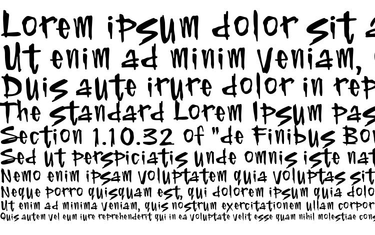 specimens PFNoFear font, sample PFNoFear font, an example of writing PFNoFear font, review PFNoFear font, preview PFNoFear font, PFNoFear font