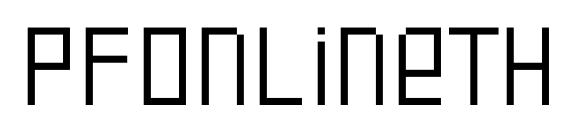 PFOnlineThreePro SingleUni font, free PFOnlineThreePro SingleUni font, preview PFOnlineThreePro SingleUni font