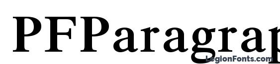 PFParagraph Bold font, free PFParagraph Bold font, preview PFParagraph Bold font