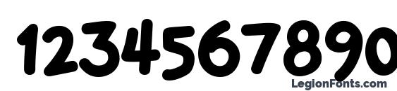 PFPhatFace Normal Font, Number Fonts