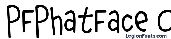 PFPhatFace OnDiet font, free PFPhatFace OnDiet font, preview PFPhatFace OnDiet font
