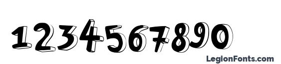 PFPlayskoolPro 3D Font, Number Fonts
