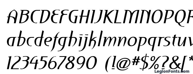 глифы шрифта PFRoyale Italic, символы шрифта PFRoyale Italic, символьная карта шрифта PFRoyale Italic, предварительный просмотр шрифта PFRoyale Italic, алфавит шрифта PFRoyale Italic, шрифт PFRoyale Italic
