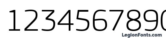 PFSquareSansPro Light Font, Number Fonts