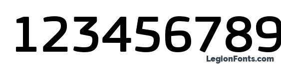 PFSquareSansPro Medium Font, Number Fonts