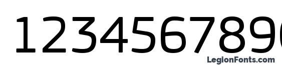 PFSquareSansPro Regular Font, Number Fonts