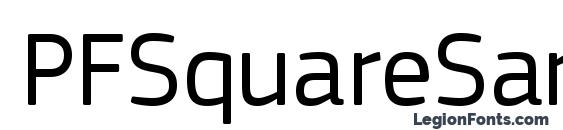 PFSquareSansPro Regular Font