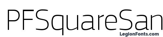 PFSquareSansPro Thin Font