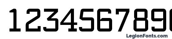 PFSynchPro Regular Font, Number Fonts