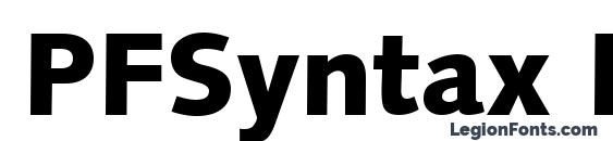 PFSyntax Black Font