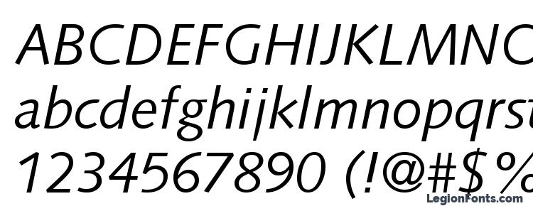 glyphs PFSyntax Italic font, сharacters PFSyntax Italic font, symbols PFSyntax Italic font, character map PFSyntax Italic font, preview PFSyntax Italic font, abc PFSyntax Italic font, PFSyntax Italic font