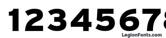 PFTransit Black Font, Number Fonts