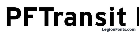 PFTransit Bold font, free PFTransit Bold font, preview PFTransit Bold font