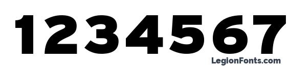 PFTransit HeavyBlack Font, Number Fonts