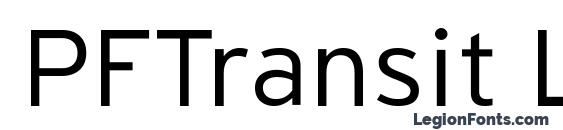 PFTransit Light Font