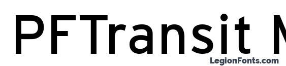 PFTransit Medium font, free PFTransit Medium font, preview PFTransit Medium font