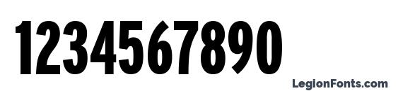 PFTransitCompressed Black Font, Number Fonts