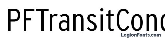 PFTransitCondensed Light Font