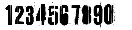 PFUrbanDecay Font, Number Fonts