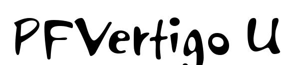 PFVertigo Unicode font, free PFVertigo Unicode font, preview PFVertigo Unicode font
