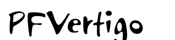 PFVertigo font, free PFVertigo font, preview PFVertigo font