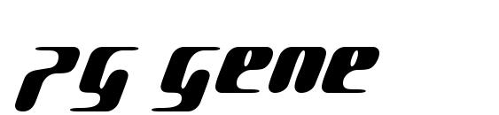 Pg gene font, free Pg gene font, preview Pg gene font
