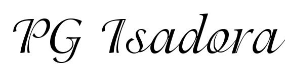 PG Isadora Cyr Pro Regular font, free PG Isadora Cyr Pro Regular font, preview PG Isadora Cyr Pro Regular font