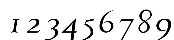 Шрифт Phaedrus Italic, Шрифты для цифр и чисел