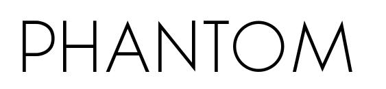 phantom Thin 30 Font